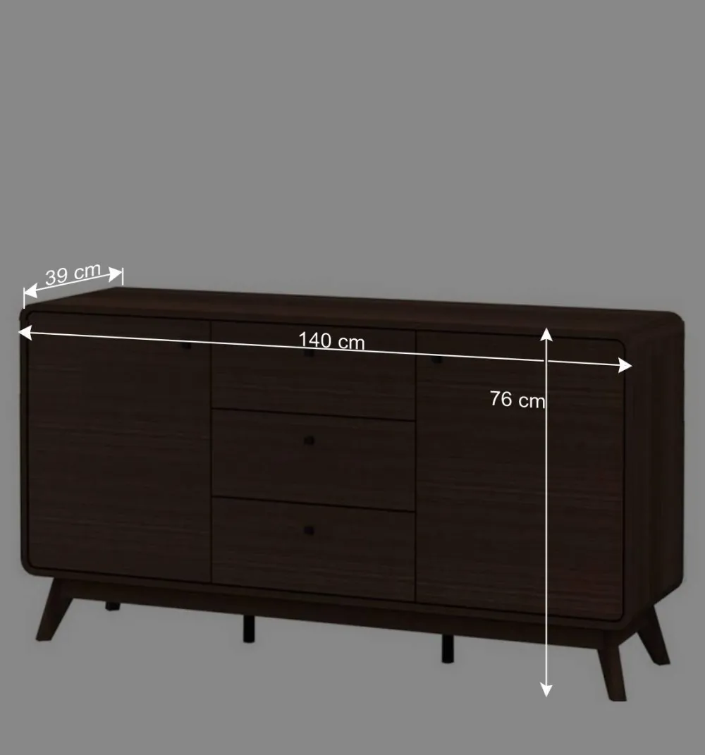 Wohnen Sideboards*Skandi Sideboard in Walnuss Optik - Pastilla