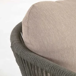 Wohnen Rattanmöbel*Skandi Sofa aus Kordel in Dunkelgrün - Pluto