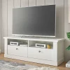Wohnen Skandi TV Board in weißer Holzoptik Pinie - Liancos