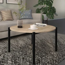 Wohnen Skandi Wohnzimmertisch in Wildeiche Optik - Emrene