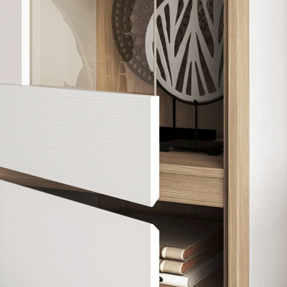 Wohnen Skandi-TV-Wohnwand Kombi - Ovidio (vierteilig)