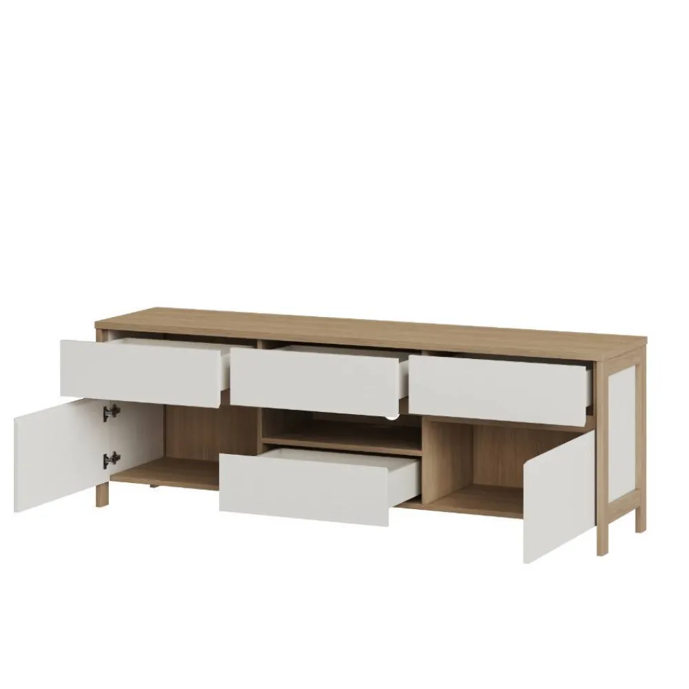 Wohnen Skandi-TV-Wohnwand Kombi - Ovidio (vierteilig)