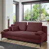 Wohnen Sofa mit Bettfunktion in dunklem Lila - Ninjos