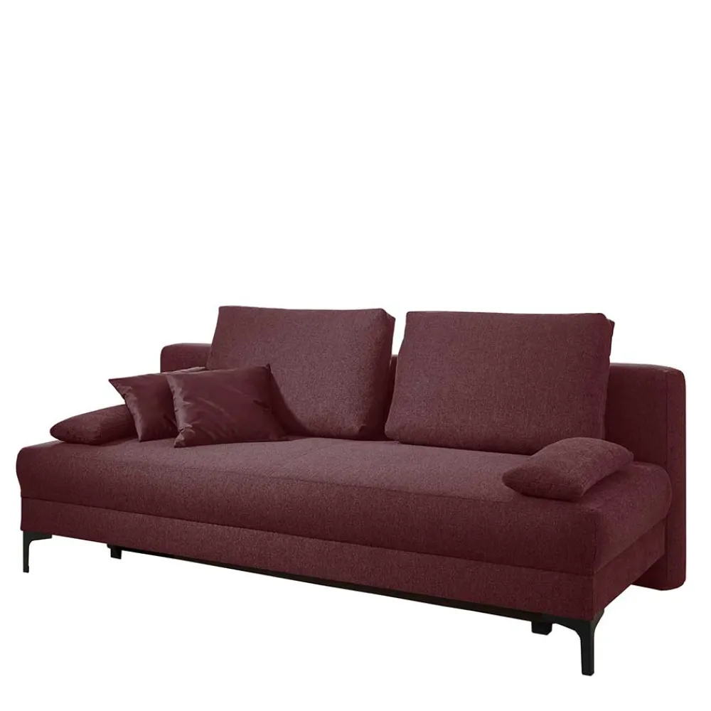 Wohnen Sofa mit Bettfunktion in dunklem Lila - Ninjos