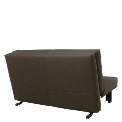 Wohnen Sofa mit Bettfunktion in Braun mit Schwarz - Amor