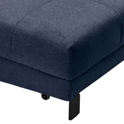 Wohnen Sofa mit Bettfunktion in Blau Webstoff - Sulara