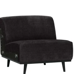 Wohnen Sofas|Sofa*Sofa-Modul in Dunkelgrau Breitcord-Bezug - Vibka