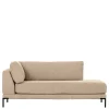 Wohnen Sofas|Sofa*Sofamodul Recamiere in Beigegrau - Paola