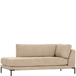 Wohnen Sofas|Sofa*Sofamodul Recamiere in Beigegrau - Paola