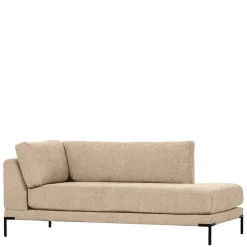 Wohnen Sofas|Sofa*Sofamodul Recamiere in Beigegrau - Paola