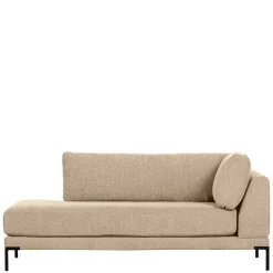 Wohnen Sofas|Sofa*Sofamodul Recamiere in Beigegrau - Paola