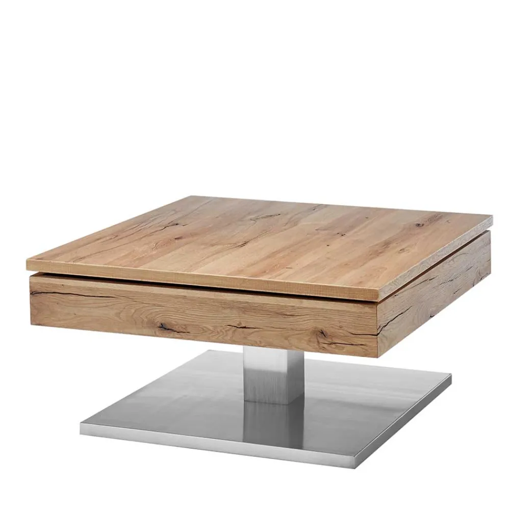 Wohnen Naturholzmöbel|Massivholzmöbel*Sofatisch auf Säulengestell - Esniwida