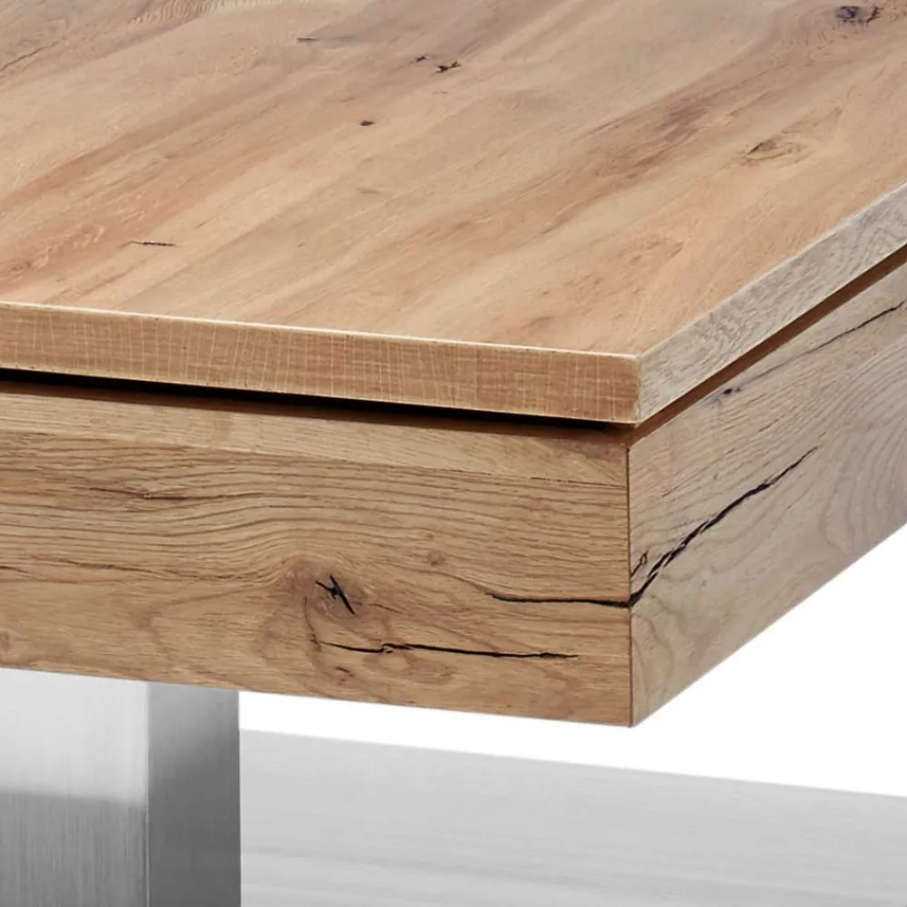 Wohnen Naturholzmöbel|Massivholzmöbel*Sofatisch auf Säulengestell - Esniwida