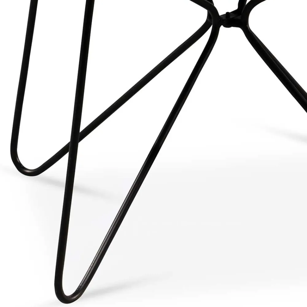 Wohnen Schwarze Möbel|Graue Möbel*Sofatisch aus Mangobaum Massivholz in Mattsilber - Dosa