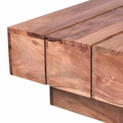 Wohnen Naturholzmöbel|Tische*Sofatisch aus naturbelassenem Holz Oridano Akazie massiv