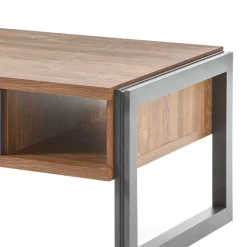 Wohnen Sofatisch Rompira in Eiche dunkel Schiefer Grau