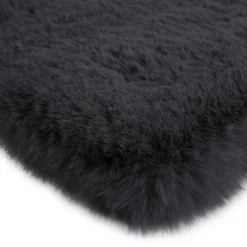 Wohnen Teppiche*Softer Kunstfellteppich in Anthrazit - Mectilda