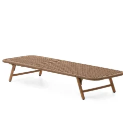 Wohnen Rattanmöbel|Balkonmöbel*Sonnenliege aus Kordelgeflecht in Beige - Draguno