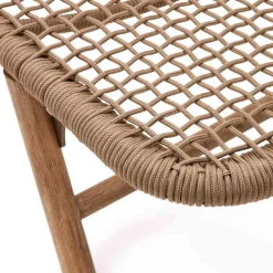 Wohnen Rattanmöbel|Balkonmöbel*Sonnenliege aus Kordelgeflecht in Beige - Draguno