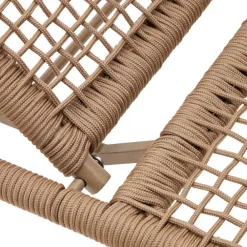 Wohnen Rattanmöbel|Balkonmöbel*Sonnenliege aus Kordelgeflecht in Beige - Draguno