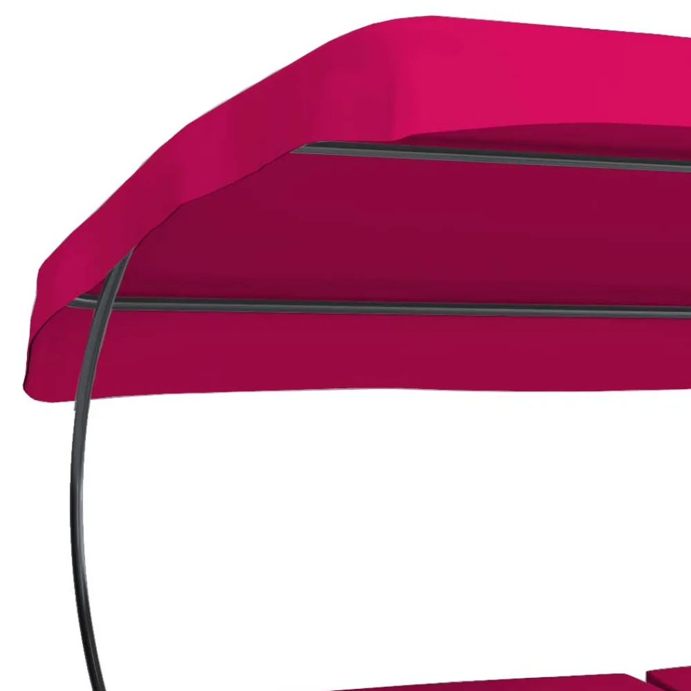 Wohnen Metall-Gartenmöbel|Gartenliegen*Sonnenliege für zwei Personen in Rot - Conopca