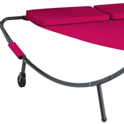 Wohnen Metall-Gartenmöbel|Gartenliegen*Sonnenliege für zwei Personen in Rot - Conopca