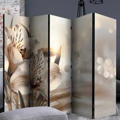 Wohnen Paravents|Wohnzimmer-Regale*Spanische Trennwand mit Lilien Kunst Motiv - Mallavi