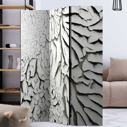 Wohnen Paravents*Spanische Wand aus Leinwand & Holz Fichte - Krispa