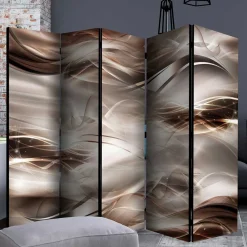 Wohnen Spanische Wand in Braun & Hellgrau bedruckt - Dennja