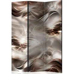 Wohnen Spanische Wand in Braun & Hellgrau bedruckt - Dennja