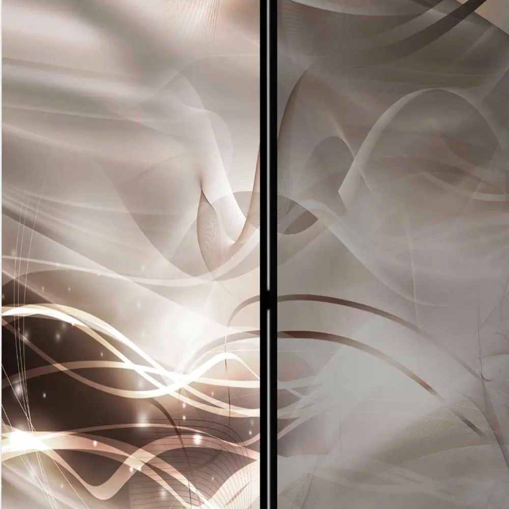 Wohnen Spanische Wand in Braun & Hellgrau bedruckt - Dennja