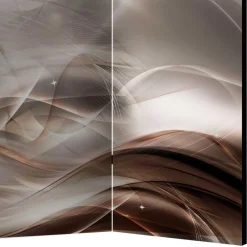 Wohnen Spanische Wand in Braun & Hellgrau bedruckt - Dennja