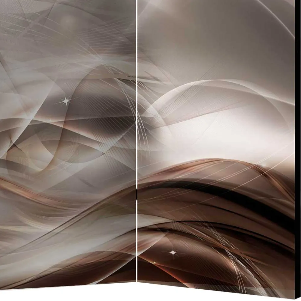 Wohnen Spanische Wand in Braun & Hellgrau bedruckt - Dennja