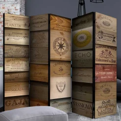 Wohnen Paravents|Wohnzimmer-Regale*Spanischer Raumteiler mit Fotodruck - Santorina