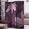 Wohnen Paravents|Wohnzimmer-Regale*Spanischer Raumteiler mit Blumen Motiv in Lila Rosa - Cino