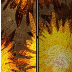 Wohnen Spanischer Raumteiler mit Sonnenblumen Kunstmotiv - Loazin