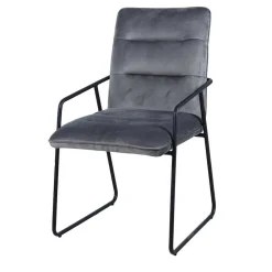 Wohnen Spider Esstisch & Samt Armlehnstühle - Mendoza (fünfteilig)