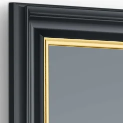 Wohnen Spiegel in Schwarz & Gold - Aluna