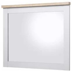 Wohnen Spiegel|Flurspiegel*Spiegel in Weiß & Sonoma-Eiche Dekor - Nudion