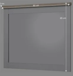 Wohnen Spiegel|Flurspiegel*Spiegel in Weiß & Sonoma-Eiche Dekor - Nudion