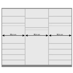 Wohnen Weiße Möbel|Glasmöbel*Spiegel Kleiderschrank mit Falttüren - Donpiave