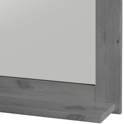 Wohnen Spiegel mit Ablage und Holzrahmen zweifarbig - Glams