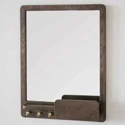 Wohnen Spiegel mit Briefablage & Schlüsselhaken - Cora