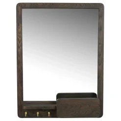 Wohnen Spiegel mit Briefablage & Schlüsselhaken - Cora