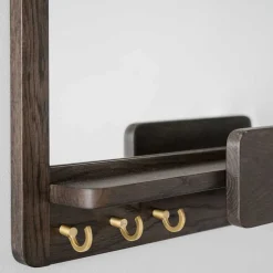 Wohnen Spiegel mit Briefablage & Schlüsselhaken - Cora