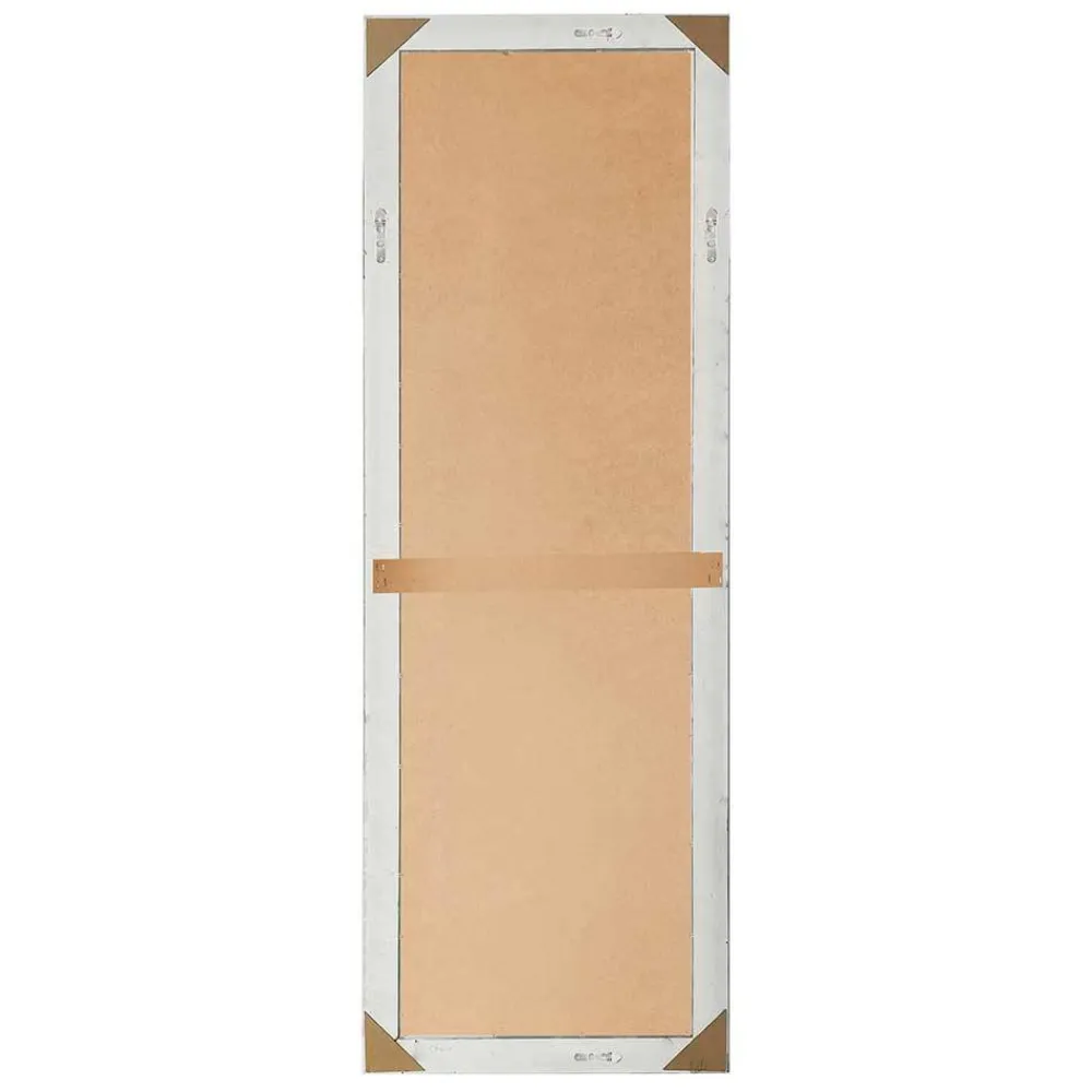 Wohnen Spiegel mit Holzrahmen in Schwarz Silber - Aphrano