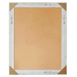 Wohnen Spiegel mit Holzrahmen in Schwarz Silber - Aphrano