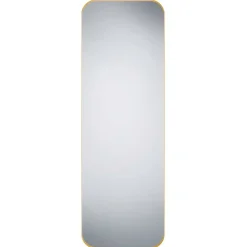 Wohnen Spiegel mit schmalem Metallrahmen in Gold - Reddnas