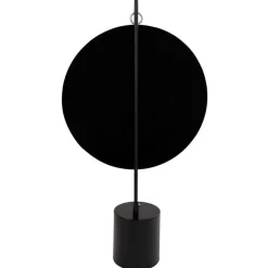 Wohnen Spiegel mit Ständer in Silber und Schwarz - Fraduno