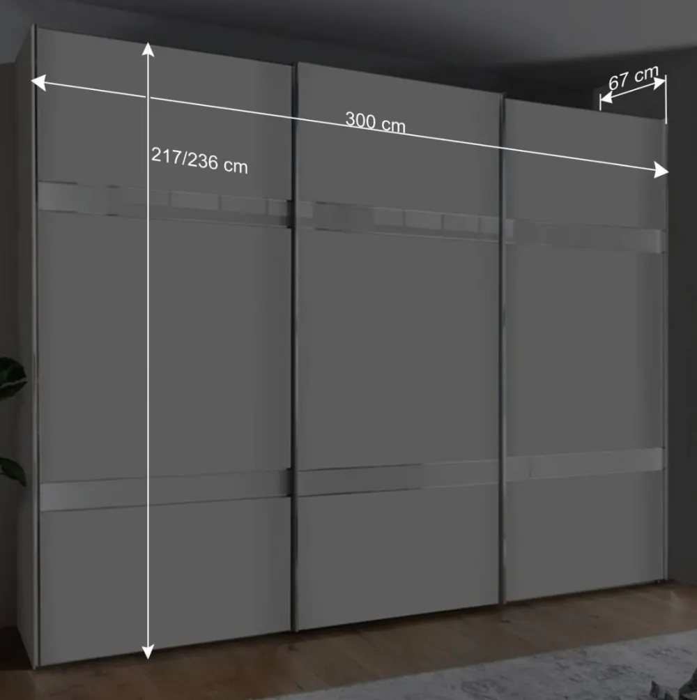 Wohnen Weiße Möbel|Glasmöbel*Spiegel Schlafzimmerschrank mit Falttüren - Zidarie